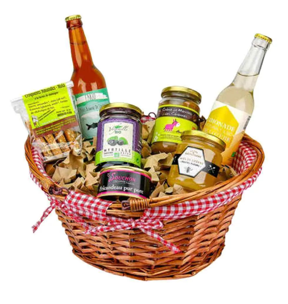 Basket Of Lozère Delicacies
