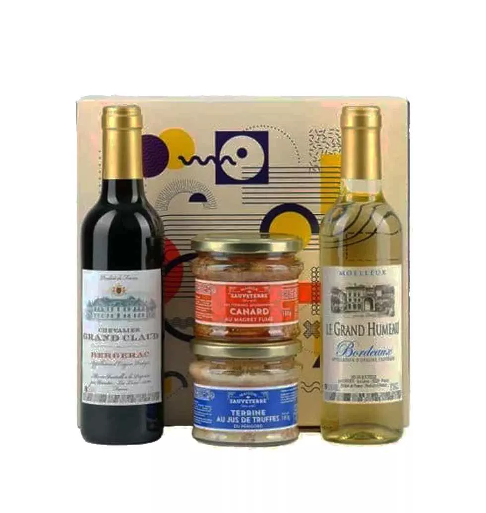 Exquisite Wine Duo And Gourmet Delights