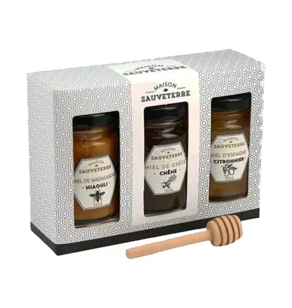 Trio Of Exquisite Global Honey